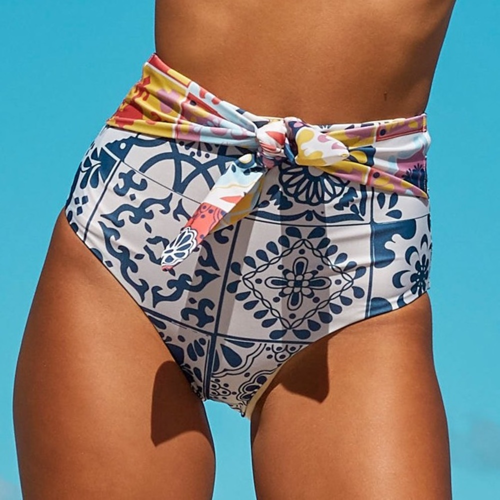 Carolina K Iris Bikini Bottom Terracotta Tile NWOT